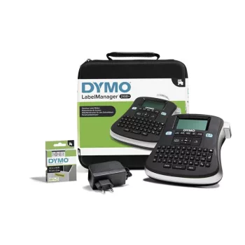   Elektromos feliratozógép, DYMO "LM 210D" készlet táskában