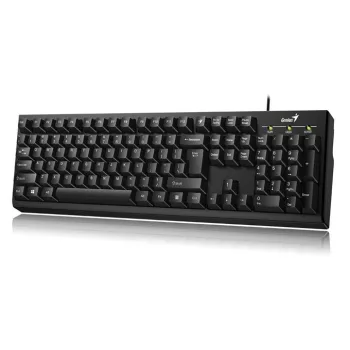   Billentyűzet, vezetékes, 12 funkciógomb, USB, GENIUS "Smart KB-100", fekete