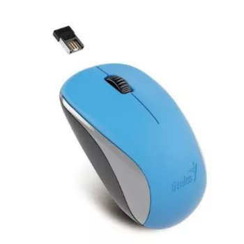   Egér, vezeték nélküli, optikai, normál méret, GENIUS "NX-7000" kék