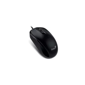   Egér, vezetékes, optikai, normál méret, USB, GENIUS "DX-120", fekete