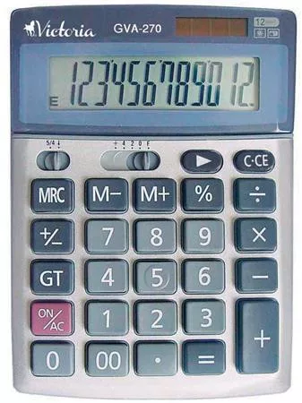 Számológép, asztali, 12 számjegy, VICTORIA OFFICE, "GVA-270"