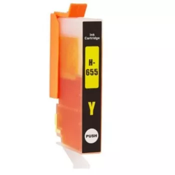 HP CZ112AE Új Utángyártott Tintapatron Yellow No.655 Eco