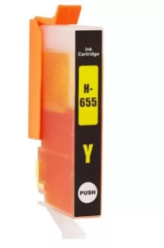HP CZ112AE Új Utángyártott Tintapatron Yellow No.655 Eco