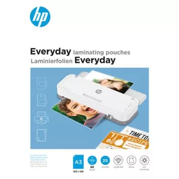   Meleglamináló fólia, 80 mikron, A3, fényes, 25 db, HP "Everyday"