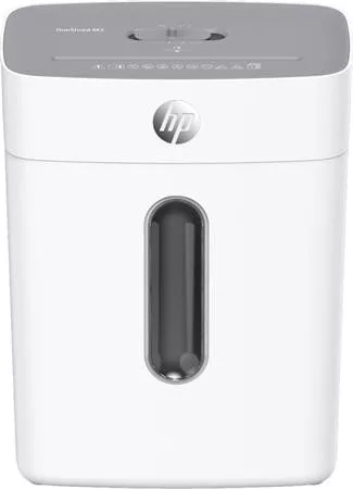 Iratmegsemmisítő, konfetti, 8 lap, HP "Oneshred 8CC", világosszürke