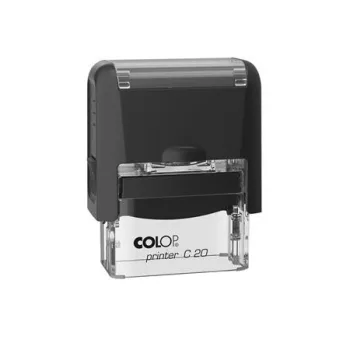   Bélyegző, COLOP "Printer C 20", fekete cserepárnával