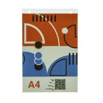   Dokumentumtartó, fali, A4, plexi, álló, ANTRA, átlátszó