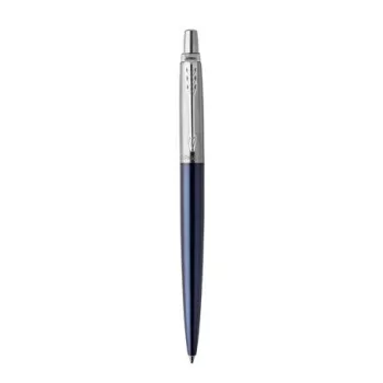   Golyóstoll, 0,7 mm, ezüst színű klip, royal kék tolltest, PARKER, "Royal Jotter", kék