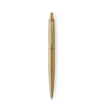   Golyóstoll, 0,7 mm, nyomógombos, arany színű klip, arany tolltest, PARKER, "Royal Jotter XL", kék