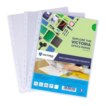   Genotherm, lefűzhető, A4, 145 mikron, víztiszta, VICTORIA OFFICE