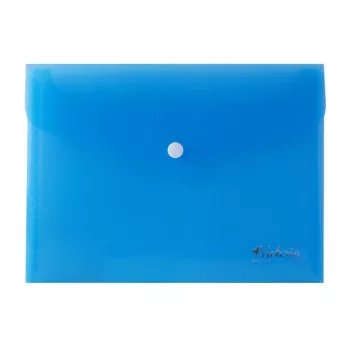 Irattartó tasak, A5, PP, patentos, VICTORIA OFFICE, kék