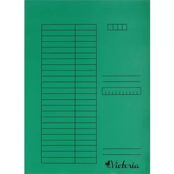 Gyorsfűző, karton, A4, VICTORIA OFFICE, zöld