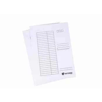 Pólyás dosszié, karton, A4, VICTORIA OFFICE, fehér