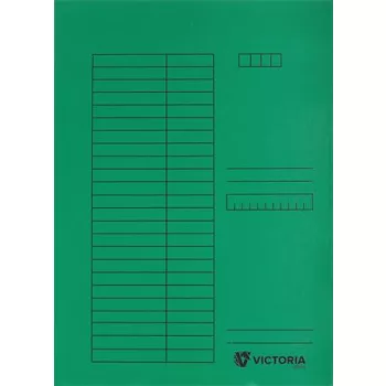 Pólyás dosszié, karton, A4, VICTORIA OFFICE, zöld