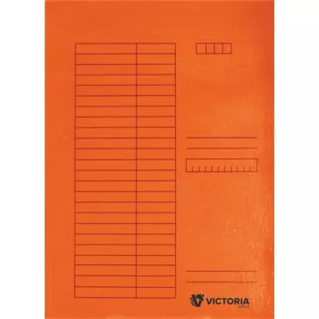 Pólyás dosszié, karton, A4, VICTORIA OFFICE, narancs