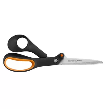 Olló, barkács, 21 cm, FISKARS "Amplify", fekete