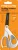 Olló, általános, tapadásmentes, 21 cm, FISKARS "Titanium", fehér