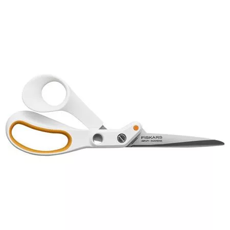 Varróolló, 21 cm, FISKARS "Amplify", fehér
