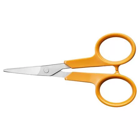 Varróolló, 10 cm, hajlított, FISKARS "Classic", narancssárga