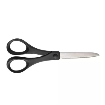   Olló, papírvágó, 18 cm, FISKARS "Essential", fekete