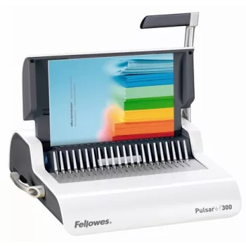  Spirálozógép, műanyag spirálkötéshez, manuális, 300 lap, FELLOWES "Pulsar+"