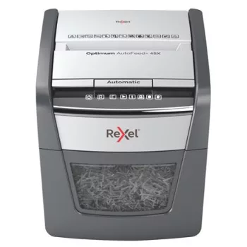   Iratmegsemmisítő, konfetti, 45 lap, REXEL "Optimum AutoFeed 45X"