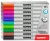 Tábla- és flipchart marker készlet, 1-3 mm kúpos, KORES "K-Marker W1", 10 különböző szín