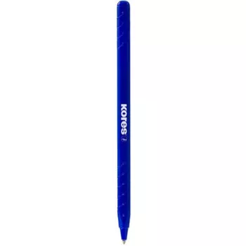   Golyóstoll, 1,0 mm, kupakos, háromszögletű, KORES "KOR-M", kék