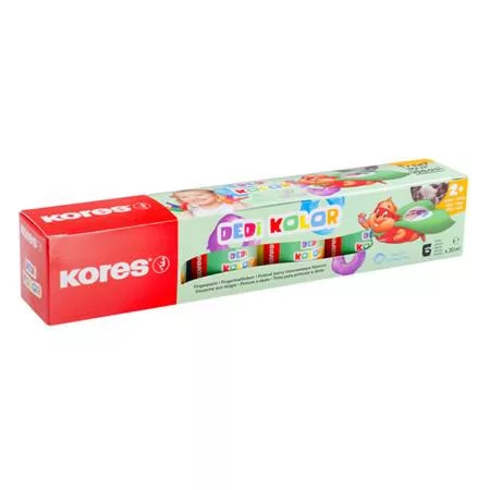 Ujjfesték, KORES "Dedi Kolor", 6 féle szín
