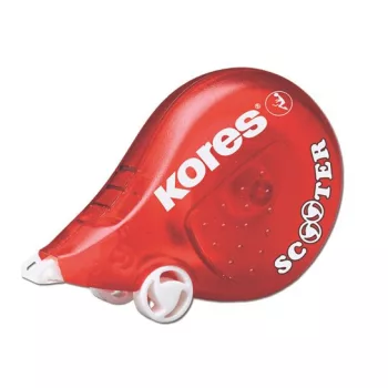   Hibajavító roller, 4,2 mm x 8 m, KORES "Scooter", piros