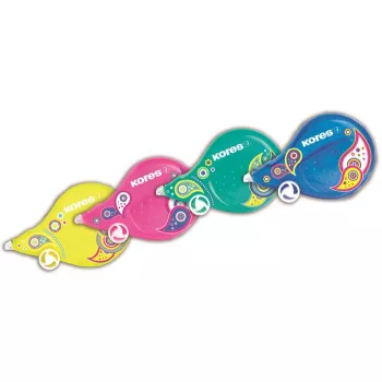   Hibajavító roller, 4,2 mm x 8 m, KORES "Fantasy Scooter, Paisley", vegyes színek