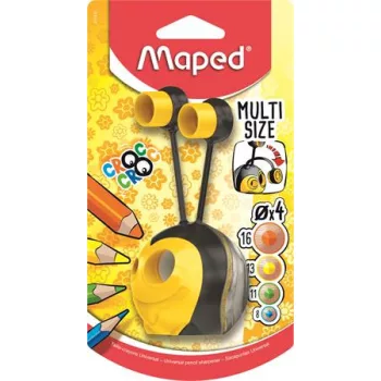   Hegyező, kétlyukú, tartályos, MAPED "Croc Croc", méhecske
