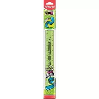   Vonalzó, műanyag, törhetetlen, 30 cm, MAPED "Twist'n Flex"