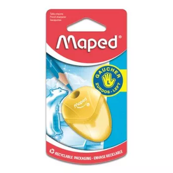   Hegyező, egylyukú, tartályos, balkezes, MAPED "I-Gloo", vegyes színek