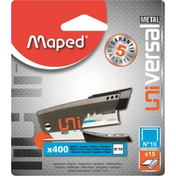   Tűzőgép, No. 10, 15 lap, MAPED "Mini Universal Metal"