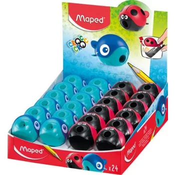   Hegyező display, egylyukú, tartályos, MAPED "Croc Croc Easy", katica és bálna, vegyes formák