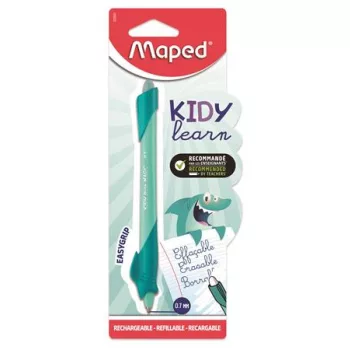   Írástanuló rollertoll, 0,7 mm, radírozható, MAPED "KIDY Learn MAGIC", cápa, türkiz