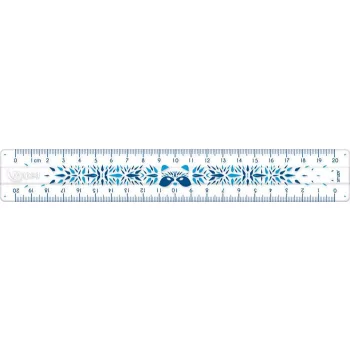   Vonalzó, műanyag, törhetetlen, 20 cm, MAPED "Study Unbreakable Fancy", vegyes színek