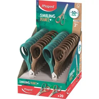   Olló display, óvodai, 12 cm, FSC, MAPED "Smiling Planet Vivo"