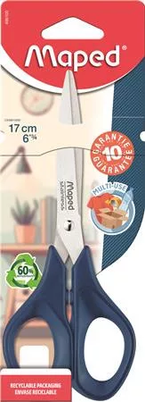Olló, általános, 17 cm, MAPED „Multiuse Advanced”, vegyes színek
