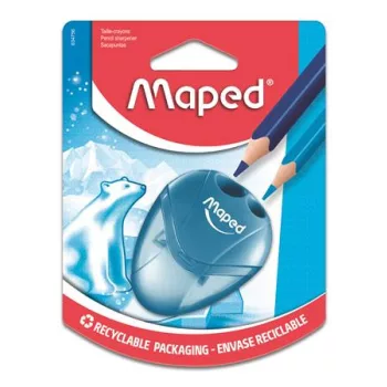   Hegyező, kétlyukú, tartályos, MAPED "I-Gloo", vegyes színek