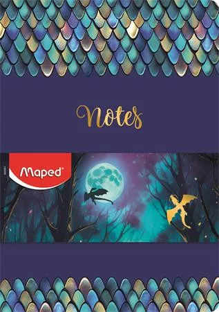 Jegyzetfüzet, tűzött, A5, vonalas, MAPED „Dragon sárkány”