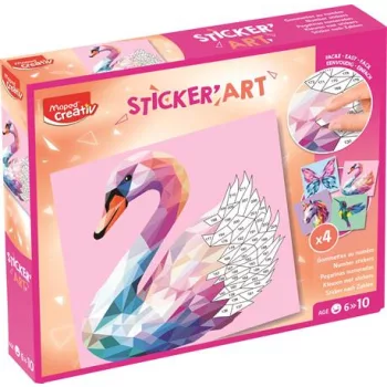   Kreatív matricás készlet, különleges állatok, MAPED CREATIV "Sticker' Art"