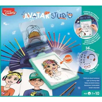   Kreatív rajzkészlet kiegészítőkkel, MAPED CREATIV "Avatar Studio"