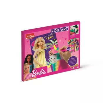   Fóliás képkészítő készlet, MAPED CREATIV "Barbie Foil'Art"
