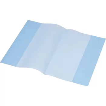   Füzet- és könyvborító, A5, PP, 80 mikron, narancsos felület, PANTA PLAST, kék