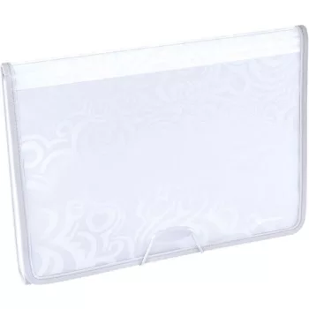   Harmonikamappa, A4, 6 részes, PP, gumis, PANTA PLAST "Tai Chi", fehér