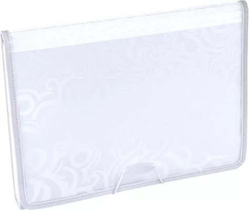 Harmonikamappa, A4, 6 részes, PP, gumis, PANTA PLAST "Tai Chi", fehér