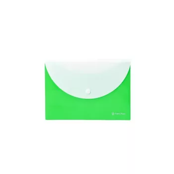   Irattartó tasak, A5, PP, patentos, két zsebes, PANTA PLAST, neon zöld