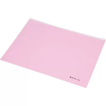   Irattartó tasak, A4, PP, cipzáras, PANTA PLAST, pasztell rózsaszín
